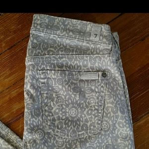 7 for all mankind skinny crop jean